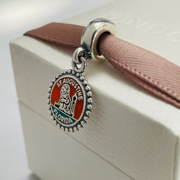 Pandora St. Augustine Florida Exclusive Travel Charm, S925 Sterling silver - Picture 1 of 4